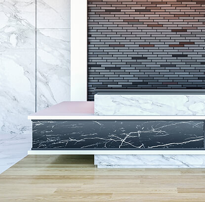 Designer marble surface sample