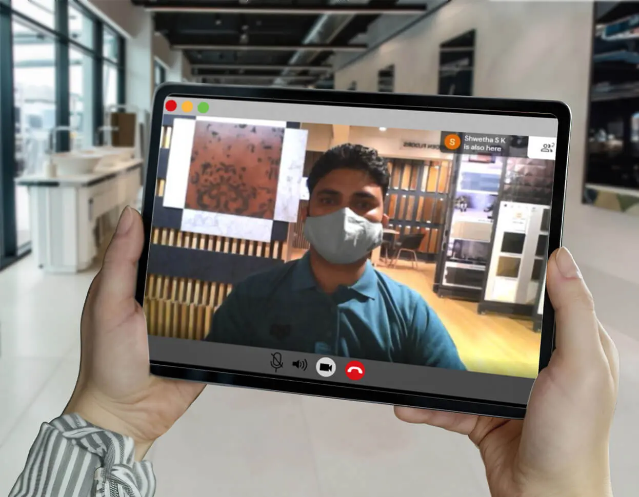 Tele-shopping service enabling remote shopping from home